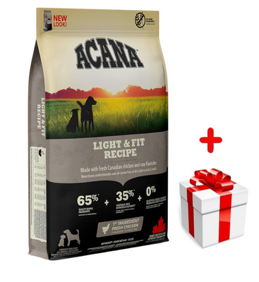 ACANA Heirtage Light & Fit Chien  6kg + Surprise pour votre chien GRATUITES !