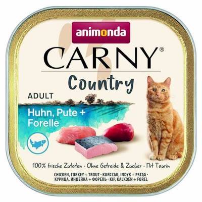 ANIMONDA Carny Country Adulte Poulet, Dinde et Truite 100g