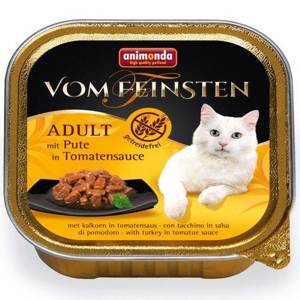 ANIMONDA Cat Vom Feinsten adulte NoGrain dinde, sauce tomate 100g