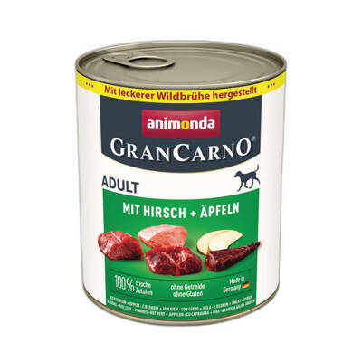 ANIMONDA GranCarno Adulte pour chien : Cerf + Pomme 800g