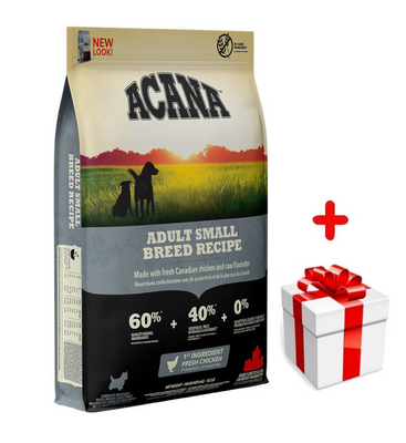 Acana Heritage Adult Small Breed 6kg+ Surprise pour votre chien GRATUITES !