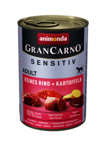 Animonda GranCarno Sensitiv Adulte Dog Bœuf & Pommes de terre 400g