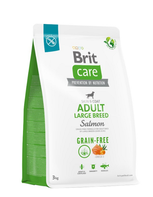 BRIT CARE Dog Grain-free Adulte Grande Race Saumon 3kg