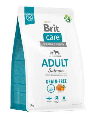 BRIT CARE Grain-free Adult Salmon 3kg x2