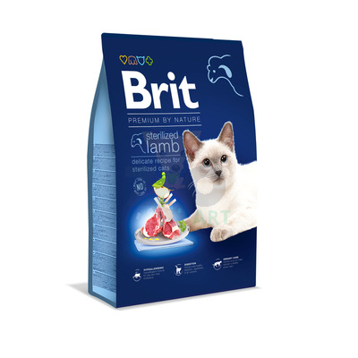BRIT Cat Premium By Nature Sterilised Lamb 8kg