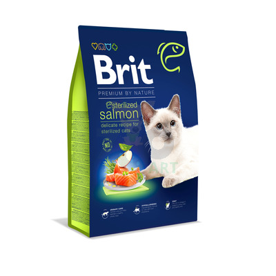 BRIT Cat Premium By Nature Sterilised Salmon 800g