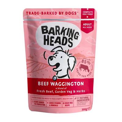 Barking Heads Beef Waggington sachet pour chien 300g
