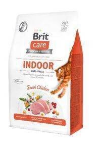 Brit Care Cat Grain-Free Indoor Anti-Stress avec Poulet 2kg x2