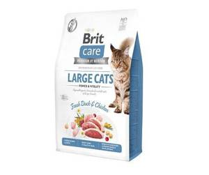 Brit Care Grain-Free Large Cats Power & Vitality avec canard et poulet 7kg x2