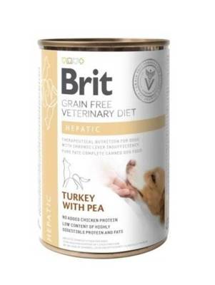 Brit Grain Free Veterinary Diet Dog Hepatic avec dinde et pois 400g
