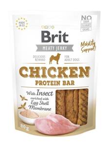 Brit Jerky Snack Chicken Protein Bar With Insect 80g