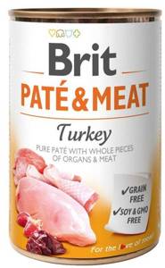 Brit Pate & Meat à la dinde 400g x10