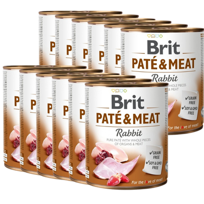 Brit Pate & Meat au lapin  12x800g