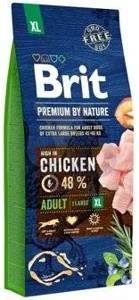 Brit Premium By Nature Adult XL avec poulet 15kg x2