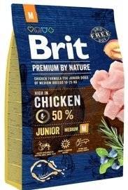 Brit Premium By Nature Junior M au poulet  3 kg