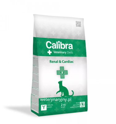 Calibra Veterinary Diets Chat Renal/Cardiac 2kg + Surprise gratuite pour chat