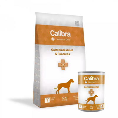 Calibra Veterinary Diets Dog Gastro et Pancréas 12kg+Calibra Veterinary Gastrointestinal 400g