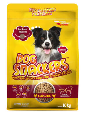 Croquettes pour chiens Dog Snackers au poulet (moyennes et grandes races) 10 kg