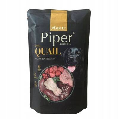 DOLINA NOTECI Piper pour chiens avec caille et canneberge 500g