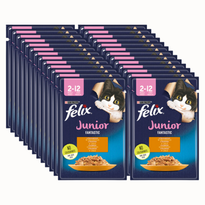 FELIX Junior Gelée de Poulet - Sachet  26x85g