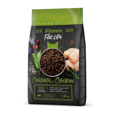 FITMIN Cat For Life Castrate Poulet 1,8kg