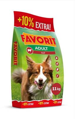 Favorit Croquettes pour chien au boeuf 10kg + 10% GRATUIT