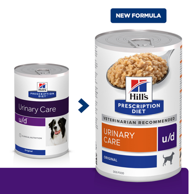 HILL'S PD Prescription Diet Canine u/d 370g -boîtes de conserve x12