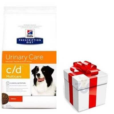 Hill's PD Prescription Diet Canine c/d Urinary Care 12kg+ surprise pour votre chien GRATUITE !