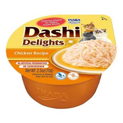 Inaba DASHI aliment complémentaire pour chat - bouillon au goût de poulet 70 g
