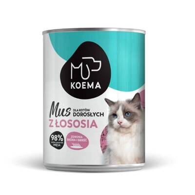 Koema Mousse pour chats saumon 400g