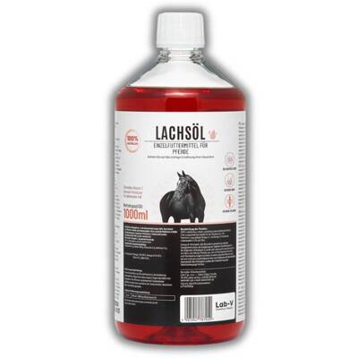 LAB-V Lachsöl Huile de saumon pour chevaux 1000ml