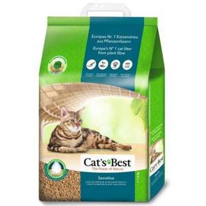 Litière Cat's Best Sensitive pour chat 20l / 7,2kg