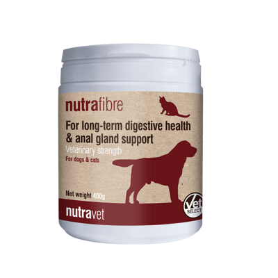 NUTRAVET Nutrafibre pour chiens et chats 400g - pour le système digestif