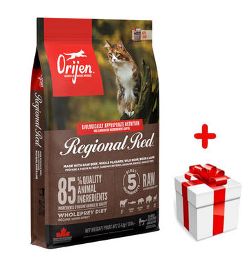 Orijen Regional Red Cat 5,4kg+Surprise