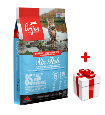 Orijen Six Fish Cat 5,4kg+ Surprise