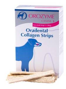 Orozyme - Tampons nettoyants au collagène pour chiens taille S 224g