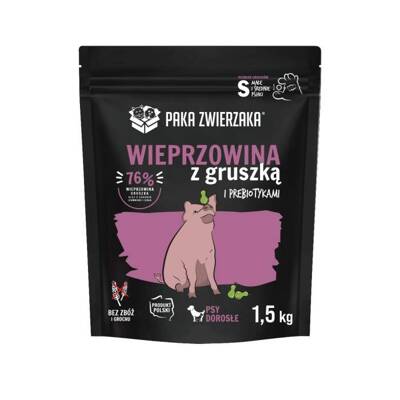 Paka Zwierzaka - Nourriture sèche SH Porc avec poire "S" 1.5kg