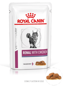 ROYAL CANIN Renal with Chicken (Poulet) 12x85g x2