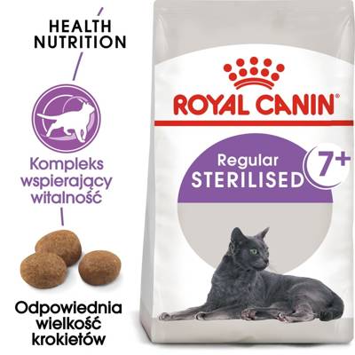 ROYAL CANIN Sterilised +7 8.9 kg de nourriture sèche pour chats adultes, de 7 à 12 ans.