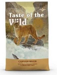 TASTE OF THE WILD Canyon River à la Truite & Saumon Sans Céréales pour chat 6,6kg+Surprise gratuit pour chat