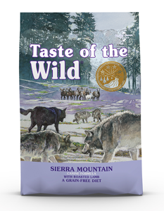TASTE OF THE WILD Sierra Mountain à l'Agneau Sans Céréales pour chien 12,2kg x2