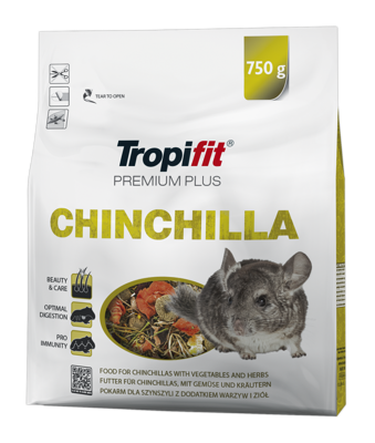 TROPIFIT Premium Plus CHINCHILLA 750g - pour chinchillas