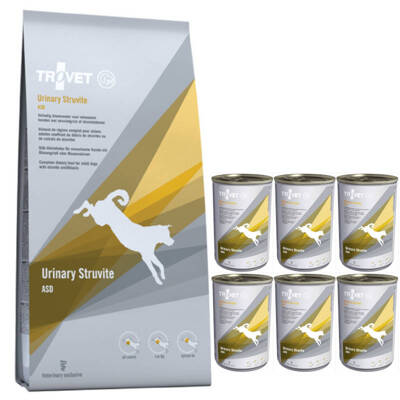 TROVET ASD Urinary Struvite (pour chiens) 12,5kg +ASD Urinary Struvite 6x400g