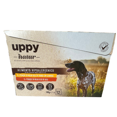 Uppy Nature 12x100g - nourriture humide pour chiens adultes - sans céréales