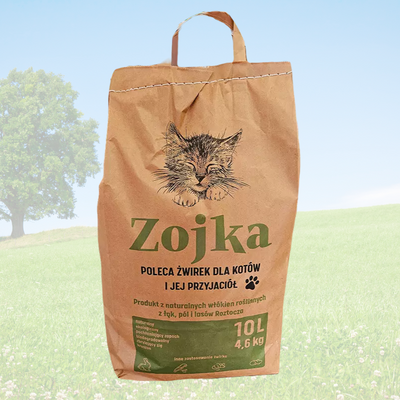 ZOJKA litière pour chat - bois, agglomérante 10l / 4,6kg