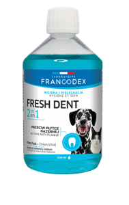 Zolux Francodex Fresh Dent Solution d'hygiène orale pour chiens et chats 500ml  x2