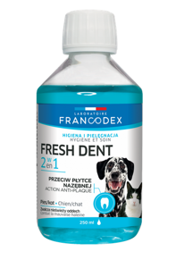 Zolux Francodex Fresh Dent liquide d'hygiène buccale pour chiens et chats 250ml x2