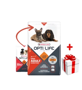 Versele-Laga Opti Life Adult Digestion Mini à l'agneau et au riz 2.5kg+Surprise