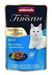 ANIMONDA Cat Vom Feinsten Adulte volaille + filet de colin 85g sachet