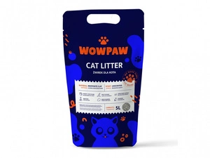 Litière bentonite WOW PAW - Sans odeur pour chats 5 L